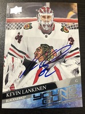 Kevin Lankinen Signed Auto 2020-21 Upper Deck Young Guns Card #497 Canucks Wow!