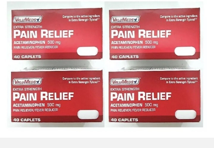 X+Valumeds+Extra+Strength+Pain+Relief+Acetaminophen+500+MG+40ct+Boxes