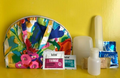 Vintg TRINA Travel Cosmetic Bag–Floral 