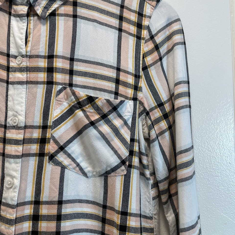 Lucky Brand Shirt Women's Plaid Size S Flannel Button Down Long sleeve