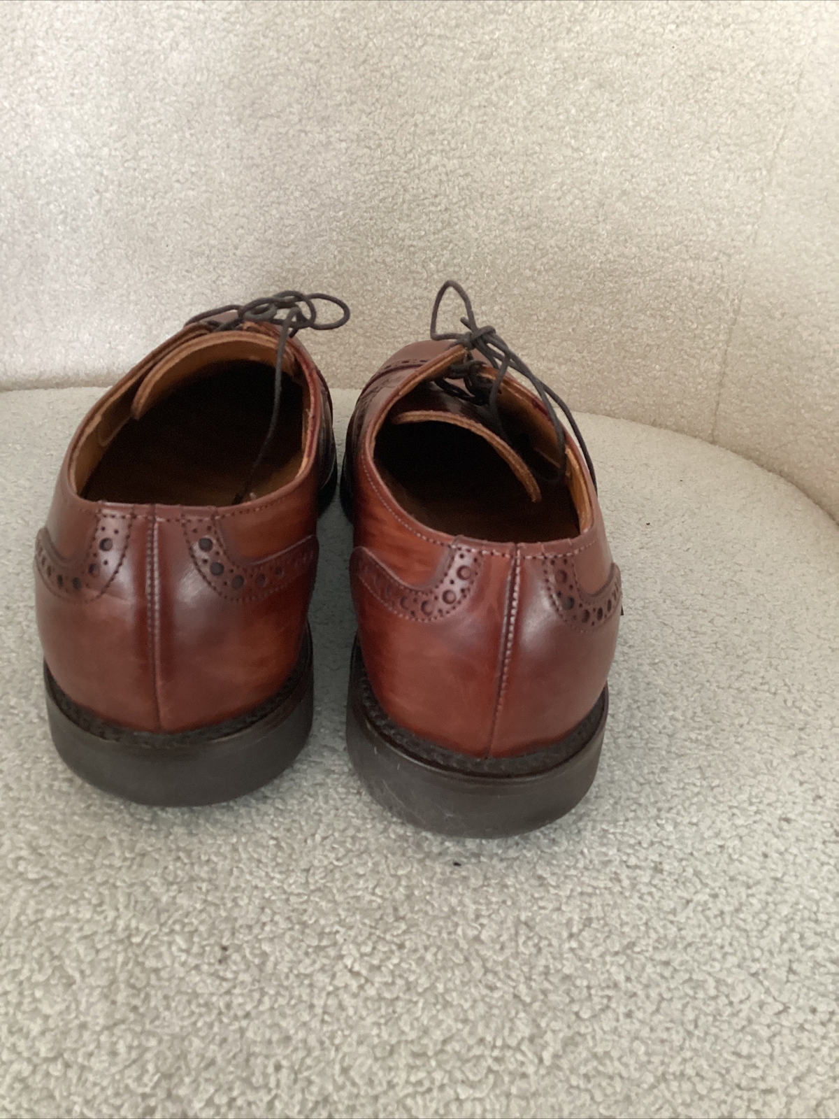 SAOLA Scarpe Oxford Allen Edmonds Benton in pelle punta di cappello marrone peperoncino stile 8 5 D 3458