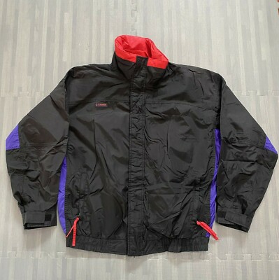 Columbia Mens Bugaboo Nylon Full Zip Outdoor Jacket  Radial Sleeve  Size Large