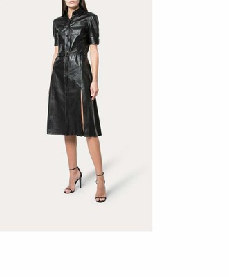 plus size genuine leather dresses