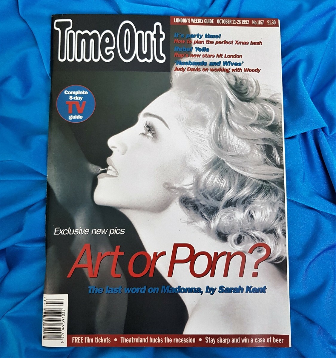 MADONNA TIME OUT MAGAZINE UK 1992 (Erotica Sex Book Promo Era)