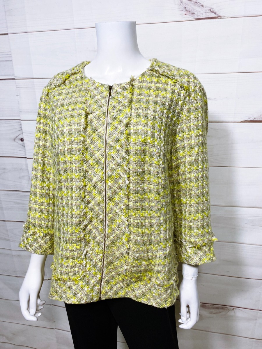 Veste Tweed Coldwater Creek – Taille L Femme | Style Kimono | Occasion Très Bon État