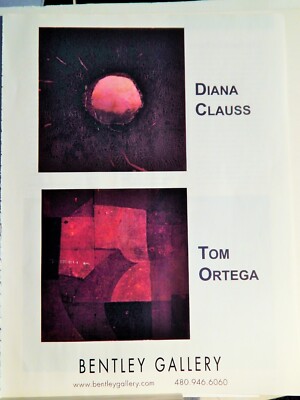 DIANA CLAUSS / TOM ORTEGA  ART PIECES ORIG VTG 2003-2 ADVERTISEMENT,