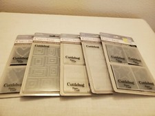 Cuttlebug Set of 5 Hearts Traffic Jam Flowers Thanks Stars Embossing Folder NEW