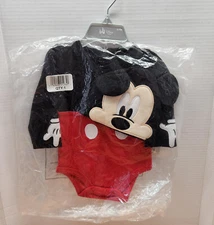 Disney Store Mickey Mouse Costume Bodysuit for Baby 6-9M New