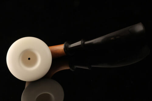 Calabash Meerschaum Pipe L - Mahogany Wood comes with custom pocket case 15376 - Picture 4 of 10