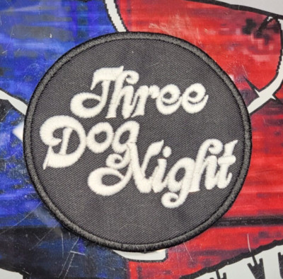 EMBROIDERED THREE DOG NIGHT B&W PATCH (Please Read Ad)