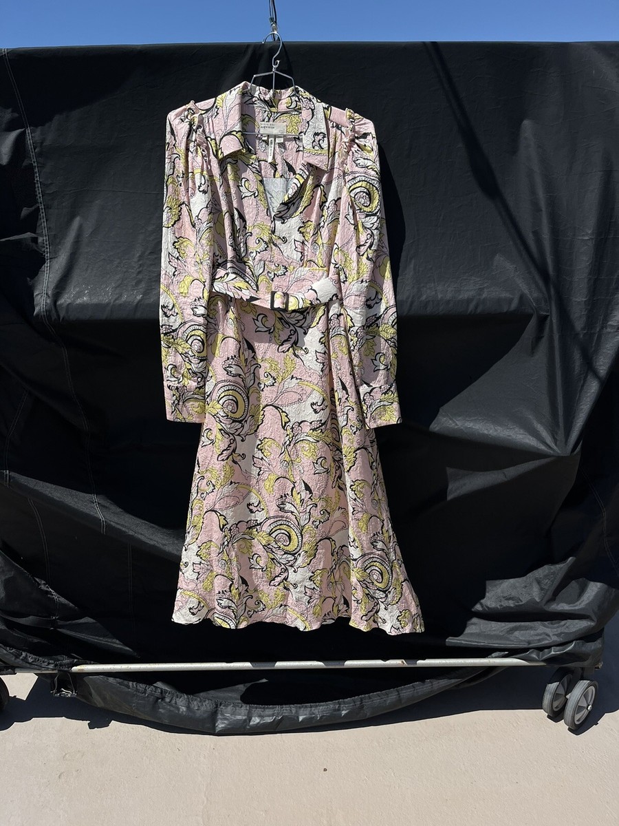 新作セール TED BAKER フレアワンピース Paisley Midi Dress Ted Baker Flowse Silk Paisley Midi Dress Size 3 8 Medium | eBay