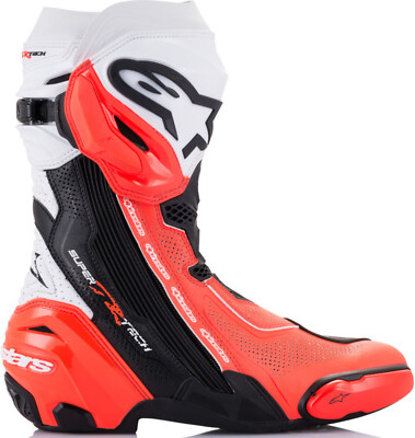 アルパインスターズ　スーパーテック44 ALPINESTARS Alpinestars Supertech R Vented Boots Black White Red Fluo N 44