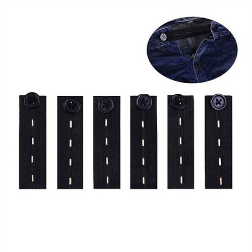 Button Hole Waist Band Extenders, Women Men Trousers Skirt Maternity Expander UK - Picture 7 of 15