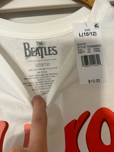 All You Need Is Love - The Beatles - weißes Herz-T-Shirt Damen Large Target neu mit Etikett - Bild 4 von 5