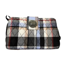 NWOT Vera Bradley Perfectly Plaid RFID Turnlock Wallet Clutch CardHolder Quilted