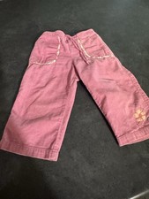 Vintage Oshkosh B'Gosh Girl Pink Floral Corduroy Pants Sz 18 Months