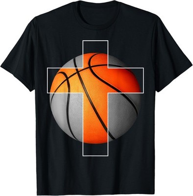 Basketball Christian Cross T-Shirt