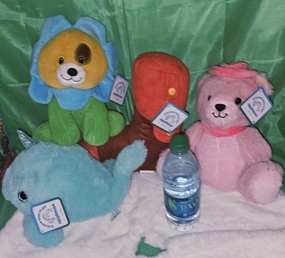 (New)/[Applause Plush Bundle]/(Teddy Bear, Boot, Narwhal & Flower Dog)