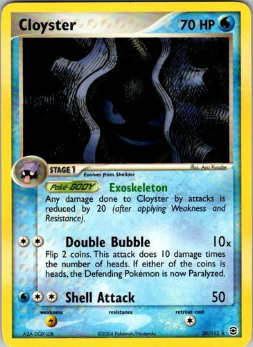 Cloyster 20/112 FireRed & LeafGreen Non NM Pokemon TCG