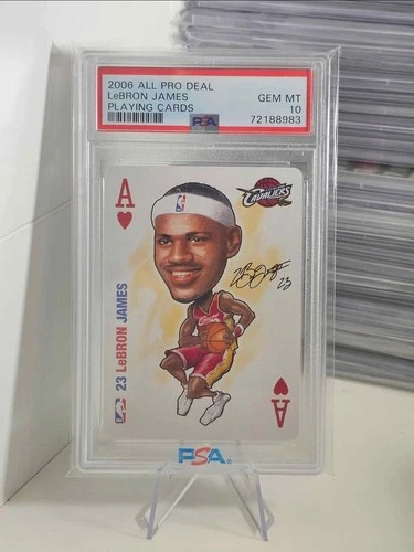 🔥 LeBron James 2006 NBA Basketball All Pro Deal Playing Card "A" PSA 10