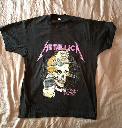 Metallica Summer Justice Tour Shirt Doublesided 1980s vintage concert t-shirt, vintage, size XL, single stitch, B+ condition