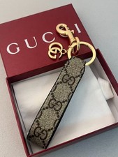 GUCCI Charm Handmade Strap Keychain Gift Key chain with Brand Manual New Box