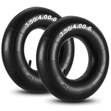2 Pack 13 x 4.00-6 Inner Tubes, TR-13 Straight 13x4.00-6",TR-13, Black