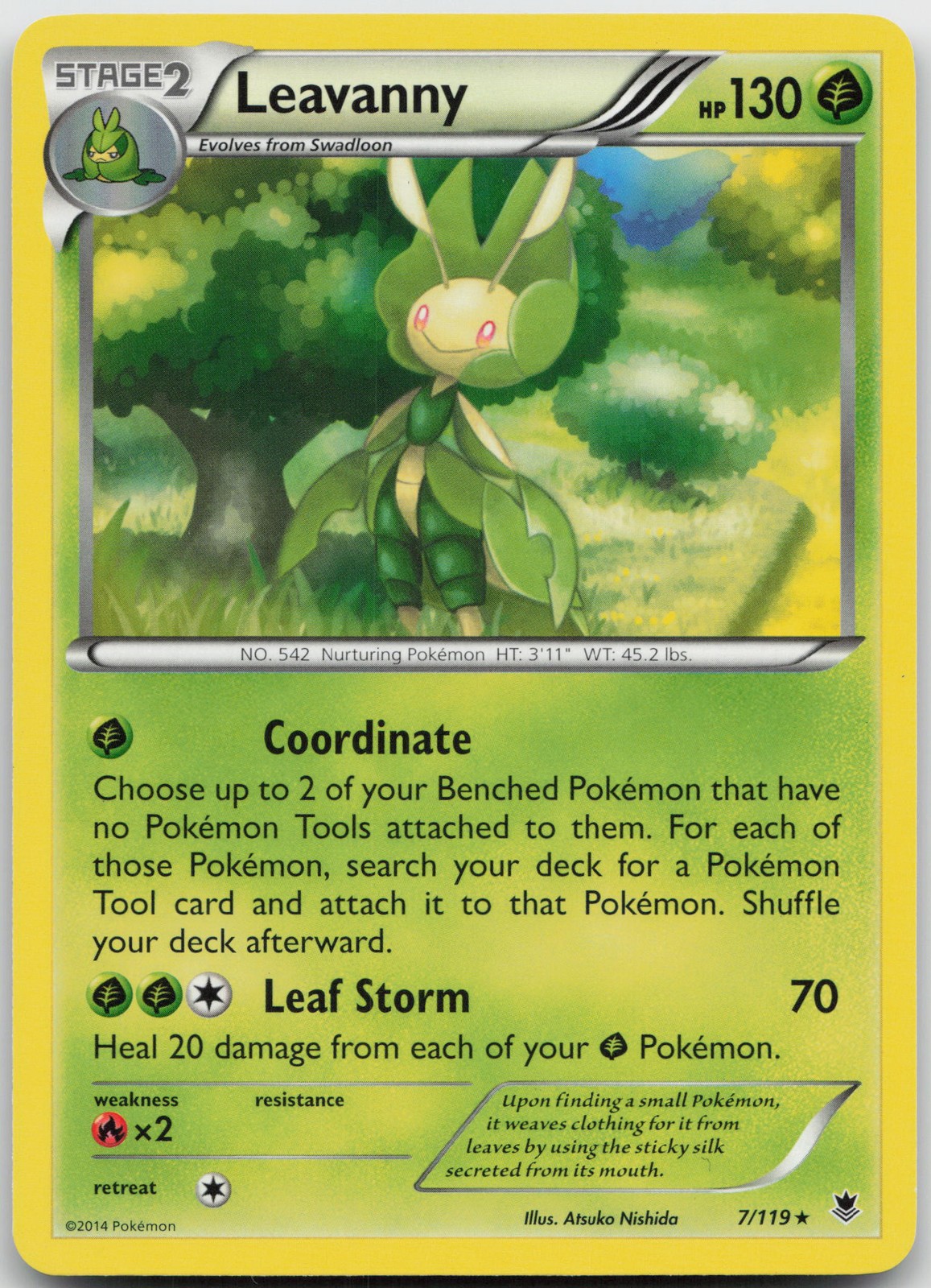 Leavanny Rare XY - Phantom Forces 7/119 LP