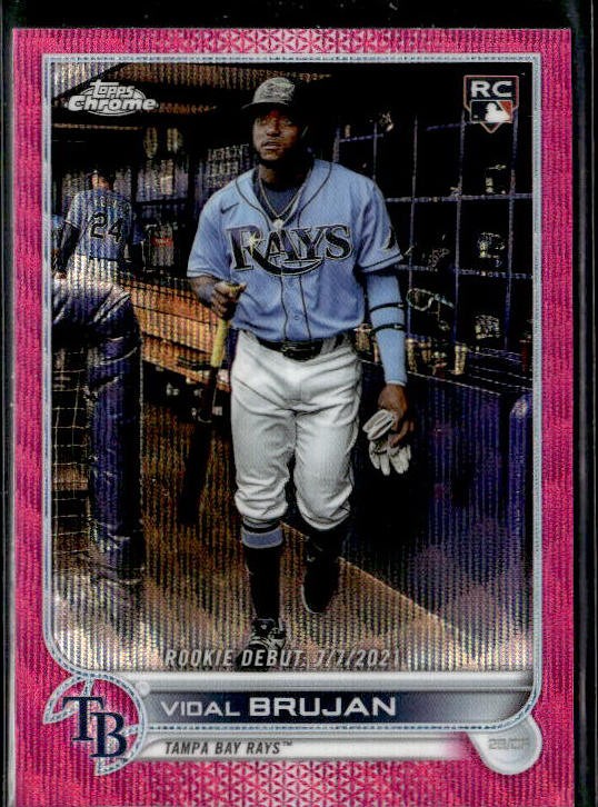 2022 Topps Chrome Update #USC91 Vidal Brujan Pink Wave Refractor
