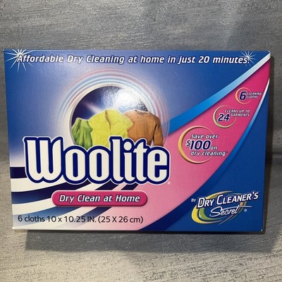 Woolite Dry Clean at Home Dry Cleaner's Secret 1 Box 4 Sheets Total
