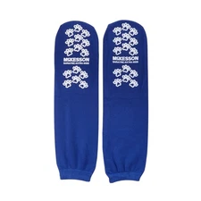 McKesson Adult Bariatric Slipper Socks Non-Skid & Slip Sole Blue - 1 Pair