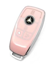 For Mercedes Benz Key Cover Shell Type B Key Case Single Key Case pink 