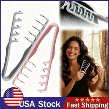 USA Wide Tooth Hair Comb Wide Tooth Comb For Curly Hair Roots Volumizing 