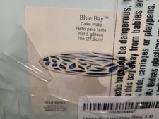 11 inch Blue Bay Cake Plate by Lenox! New in box