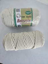 Pepperell Bonnie Macrame Cord 6mm x 100yd- Plush Extra Roll-Brand New.
