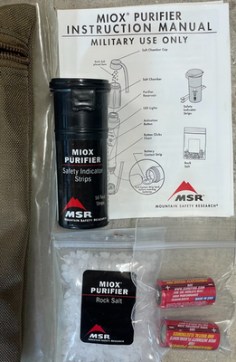 MSR Miox - Purificateur D'eau Portable Militaire - Ultraléger - Neuf Jamais Utilisé