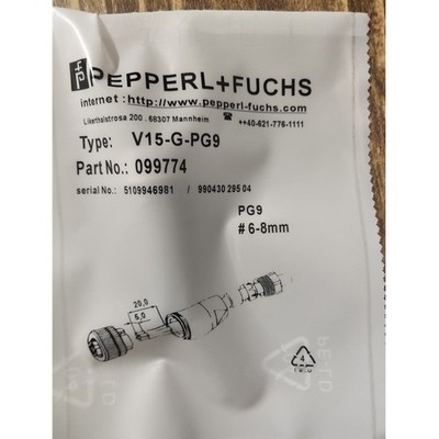 1PS New For   V15-G-PG9 Sensor connection plug   &ex