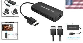 Dreamcast to HDMI Converter - Supports 16:9/4:3 Switching for Gaming Nostalgia