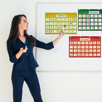 Classroom Wall Pocket-Chart for WallCalendar Chart Mathing Counting Pocket Chart
