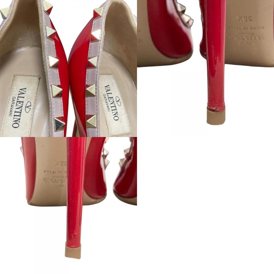 Valentino Garavani Pumps Heel Studded Leather Red EU38.5/US8.5 116200c thumbnail 20