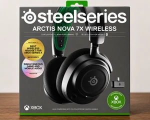 SteelSeries-Arctis Nova 7X Wireless Gaming Headset for Xbox Series X|S, Xbox One