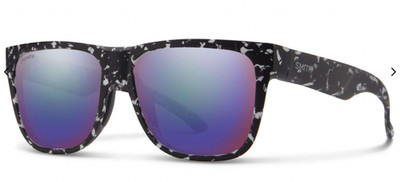 NEW Smith Lowdown 2 Sunglasses-Matte Black Marble-Chromapop Polarized Violet