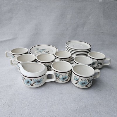 Lenox Temper-Ware Softwind 24 Pc Lot Cups Saucers Bread Plates Creamer Vintage