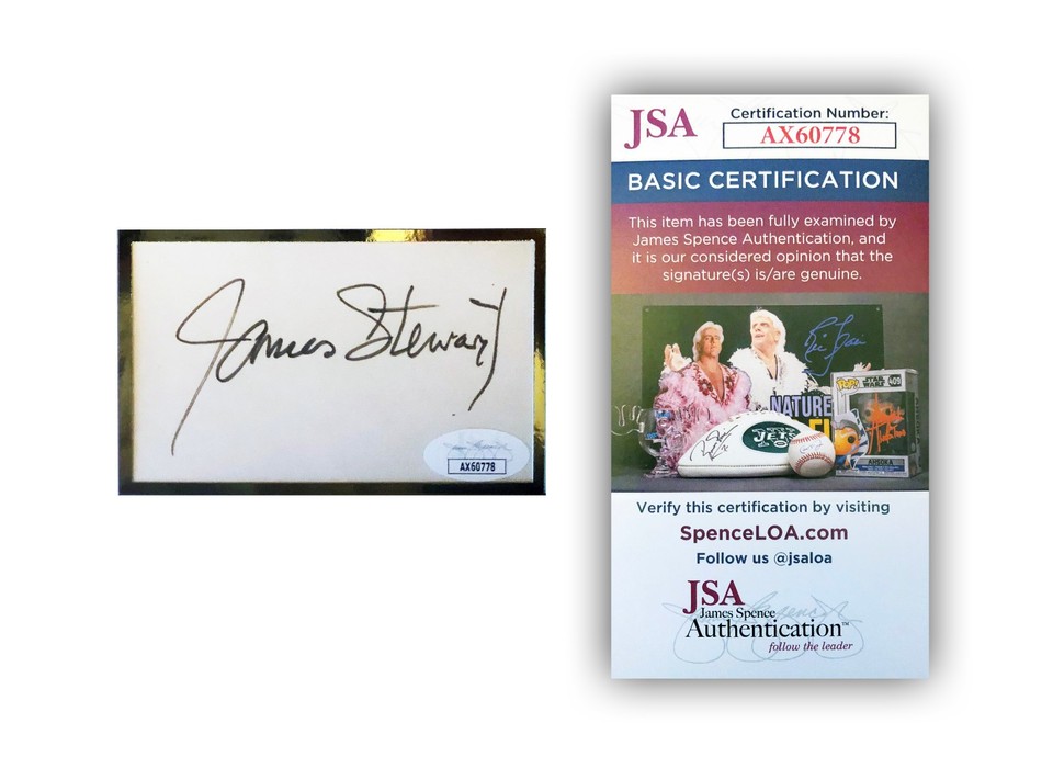 DONNA REED JIMMY STEWART It's A Wonderful Life Signed/Autographed ...