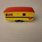 Vintage Matchbox Caravan Trailer 1970 Lesney Made in England Yellow Red No 71970