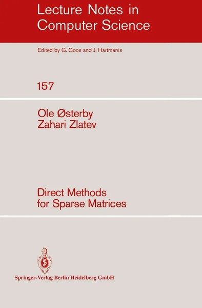 O. Osterby (U. A.) | Direct Methods For Sparse Matrices | Taschenbuch | Englisch-image