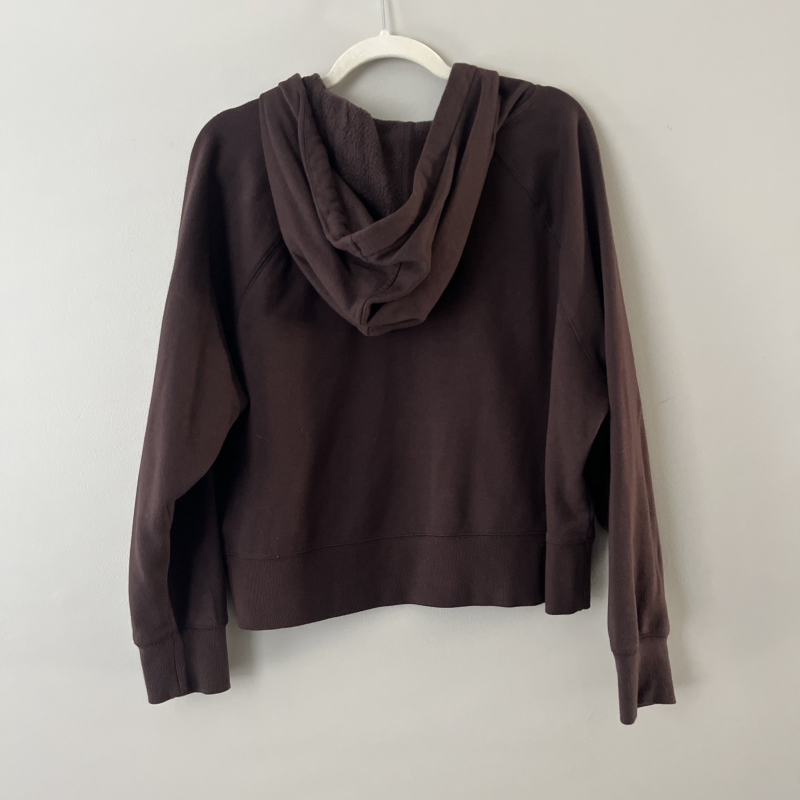 Universal Thread Brown Cropped Hooded Sweatshirt … - image 3
