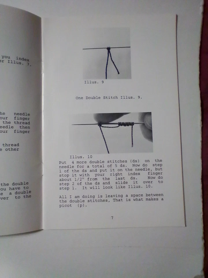 NUEVO LOTE DE 2 JUEGOS DE LIBROS DE ENCAJE DE AGUJAS 1 Y 2 AGUJAS E HILO BARBARA FOSTER CRAFT Foto 4 de 4
