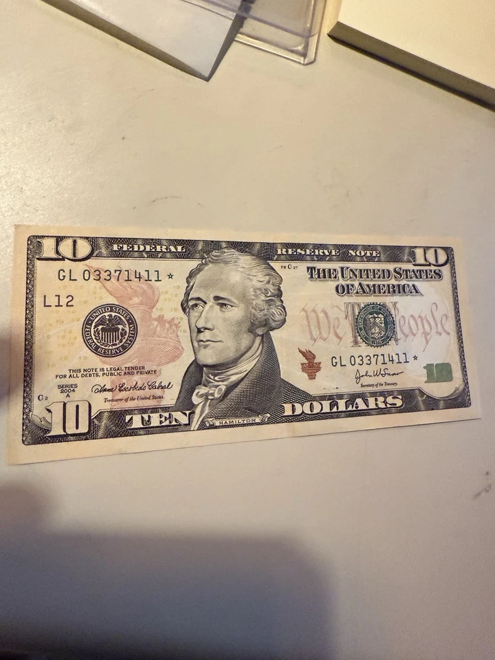 2004 A $10 Bill Star Note 🔥💥🔥 5.7 Million Printed - Image 3 of 4