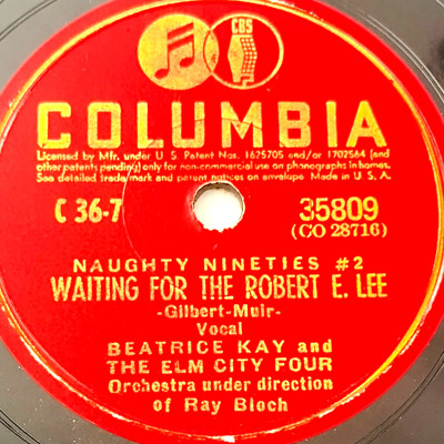 Beatrice Kay - Waiting For The Robert E. Lee / Honey Boy - Columbia Record 35809